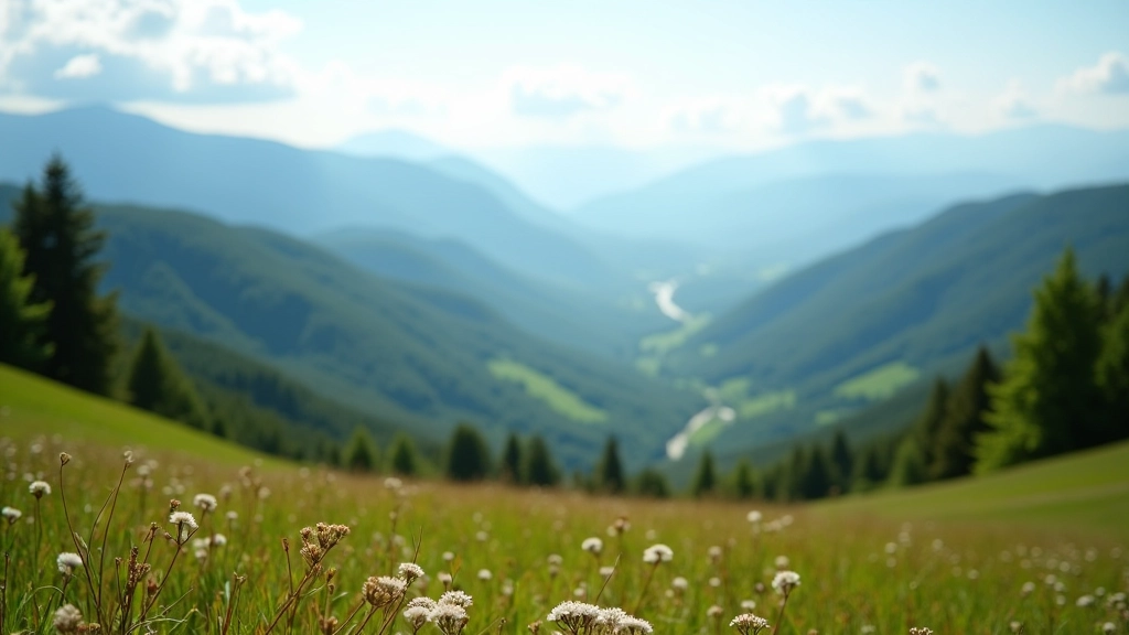 Expansive viewpoint showing rolling landscape and distant forest across Podyjí valley